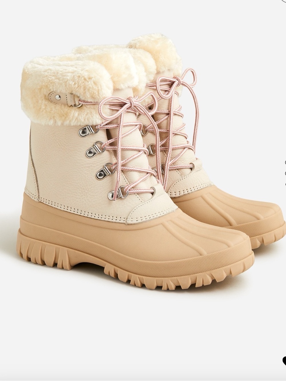 Jcrew Sherpa winter duck boots - NWT! Size 8M